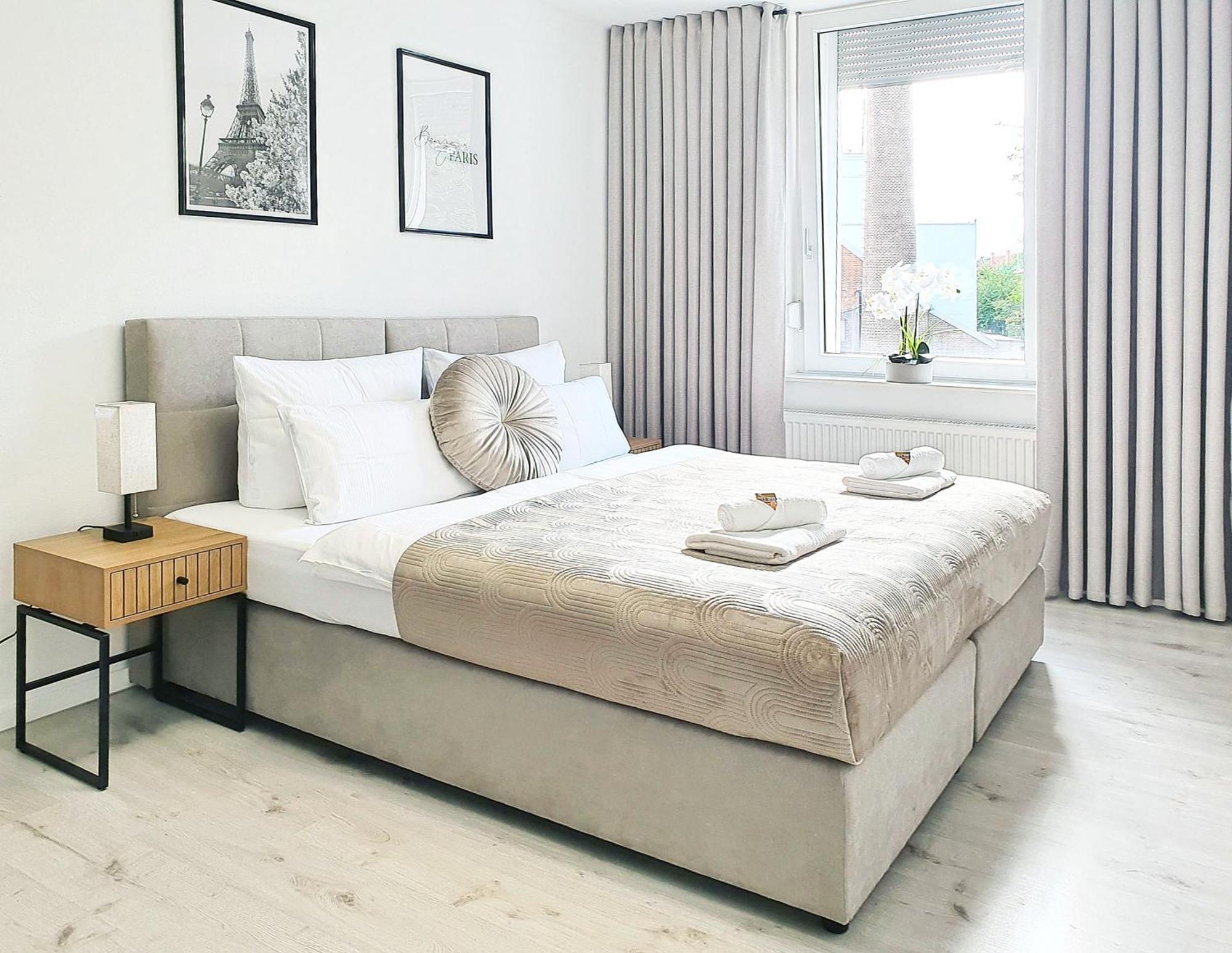 Livation - Apartments Hamm-Mitte - 2 Zi - Nespresso - Smarttv - Freewifi - Ausgestattete Kueche - 24H Check-In - Bis 4 Pers Pro Apartment Hamm  Ngoại thất bức ảnh
